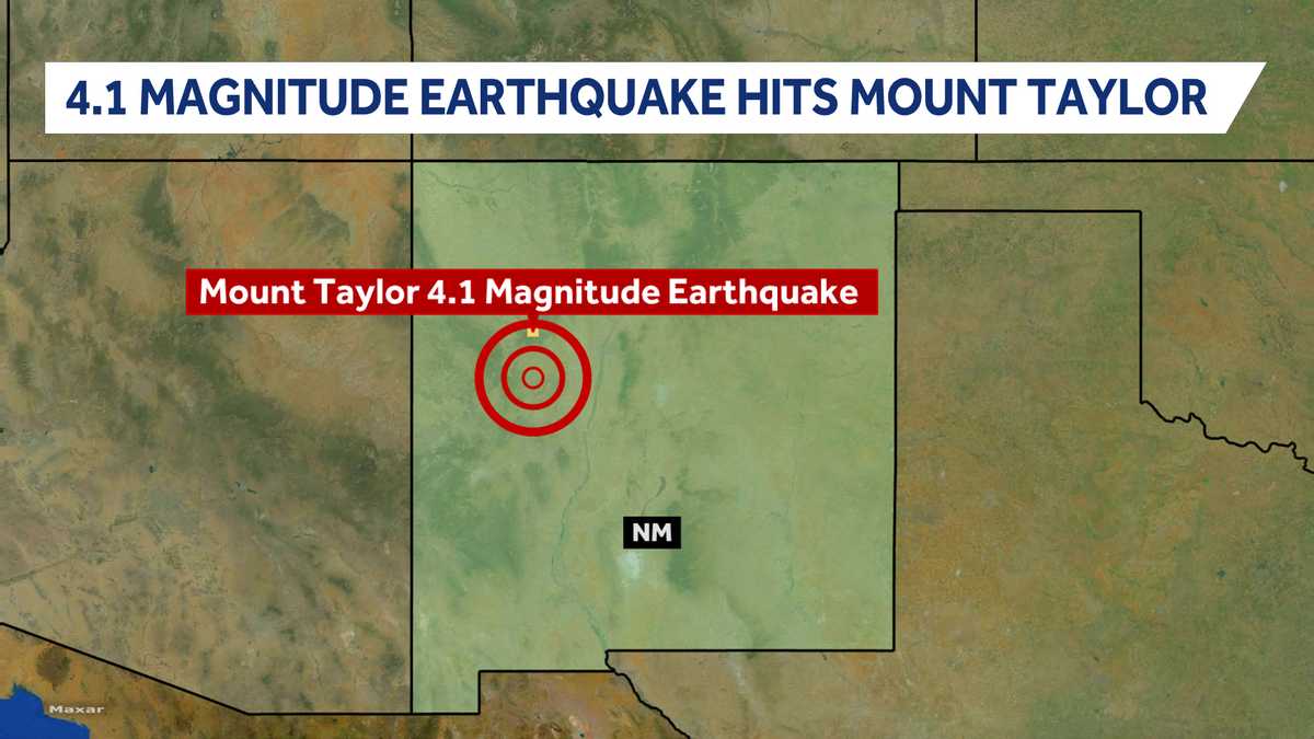 4.1 earthquake strikes near Mount Taylor in northwestern New Mexico