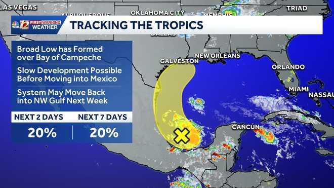 wxii12.com - Michael Pardee - National Hurricane Center watching a disturbance in the gulf