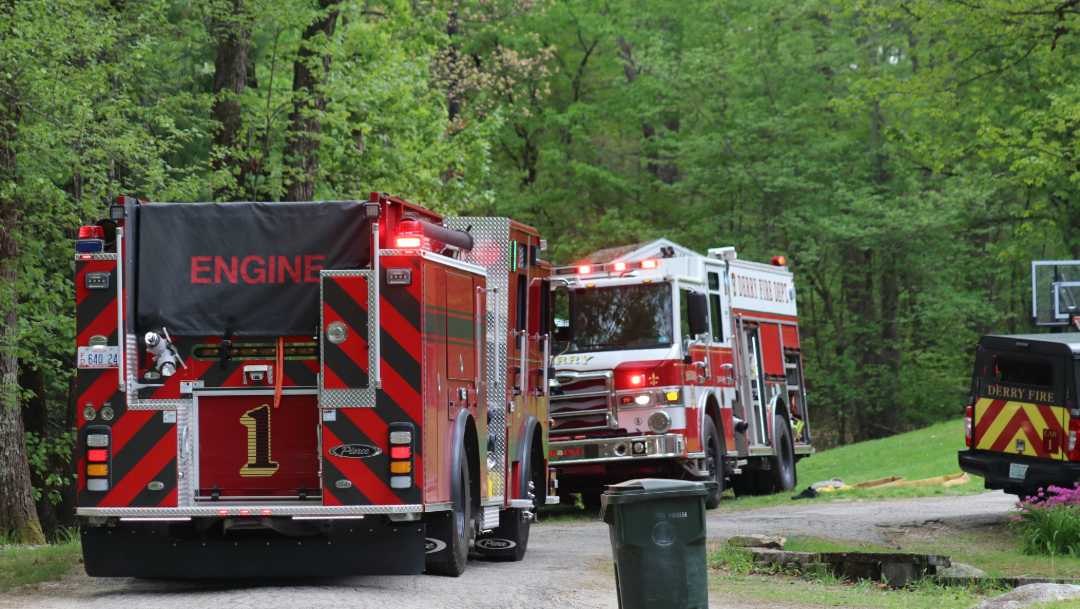 Multiple fire departments battle four-alarm brush fire in Londonderry