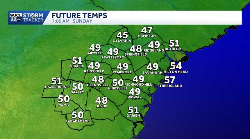 Pleasant weather across Southeast Georgia and the Lowcountry on Sunday ...