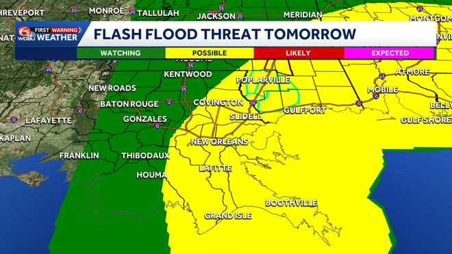 flood watch extended. watch for street flooding tuesday.