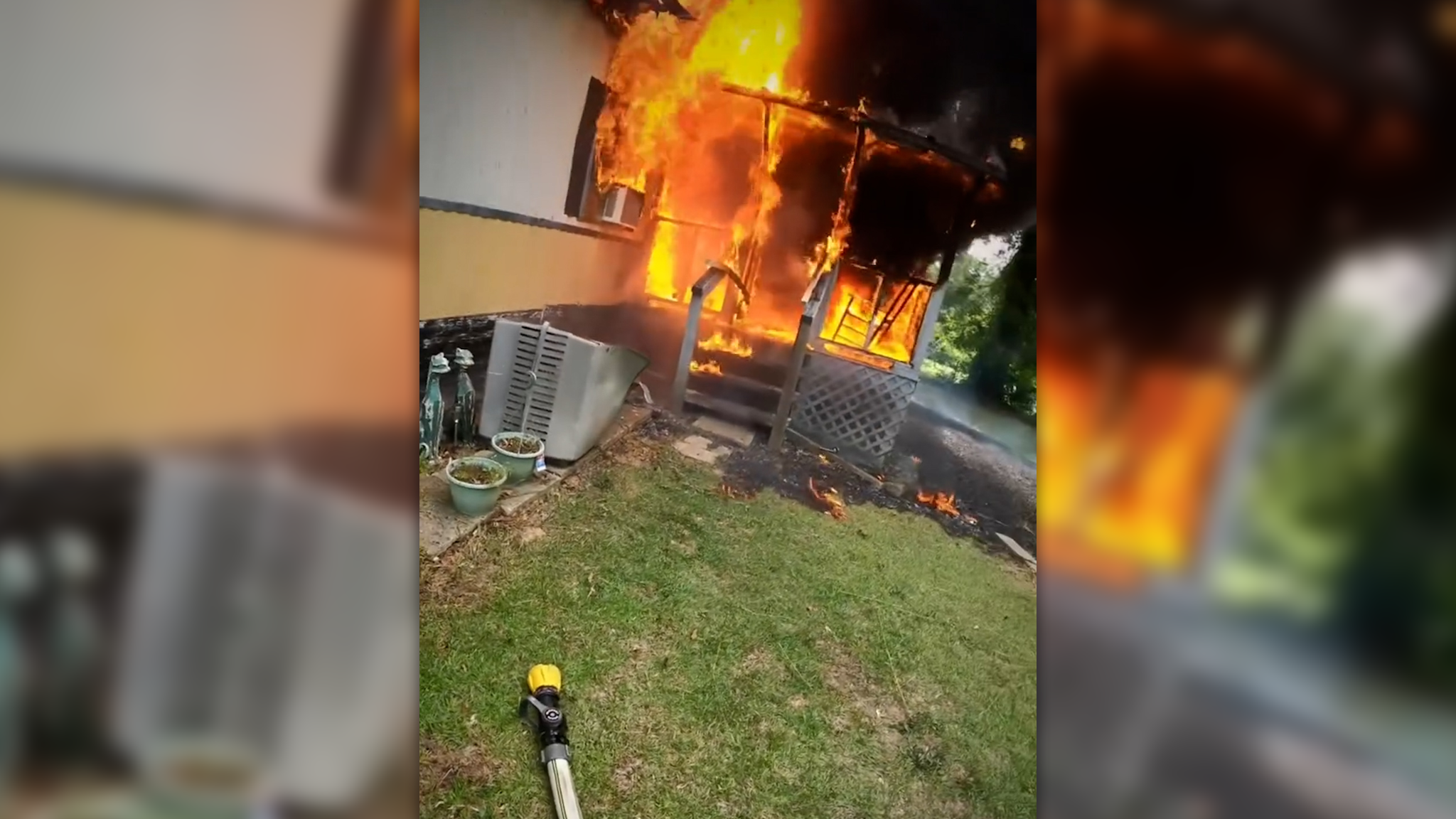 Fire department shares POV video of crews working Upstate house fire