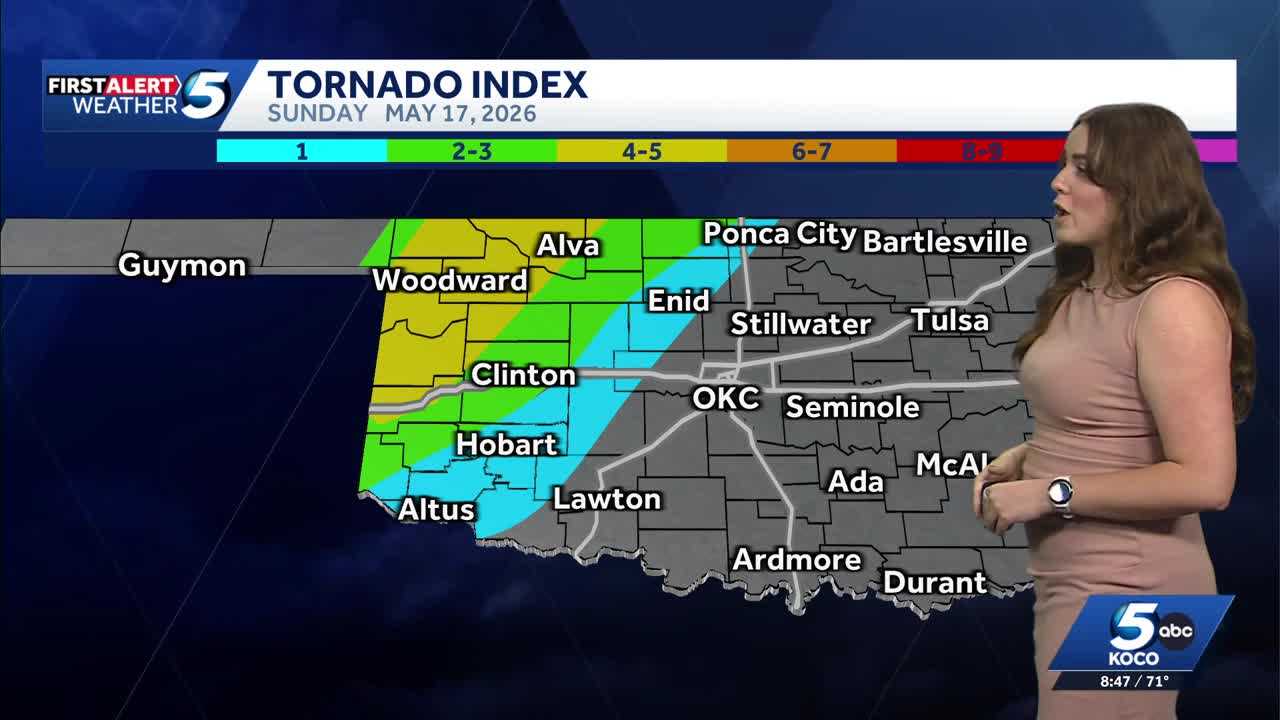 TIMELINE: Severe weather threat continues with low tornado risk on Sunday