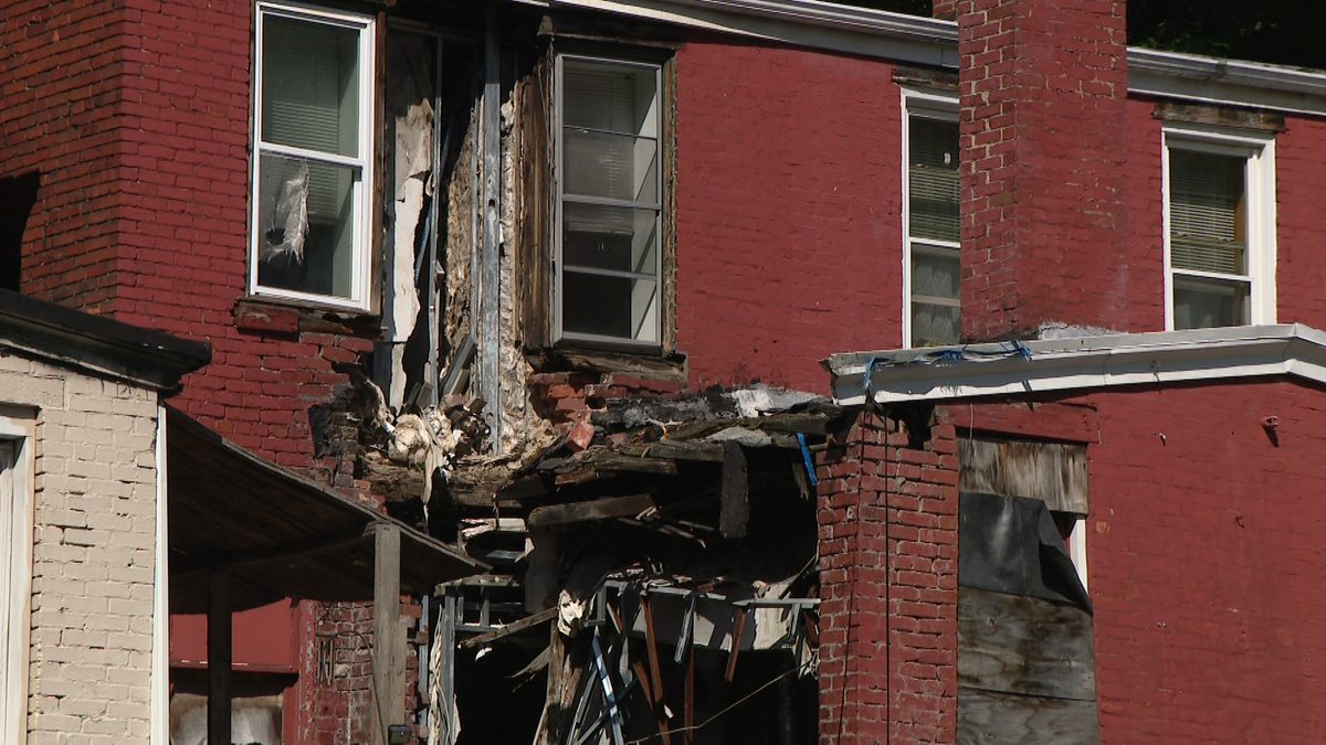 Demolition on hold at an abandoned unit in Millvale rowhouse