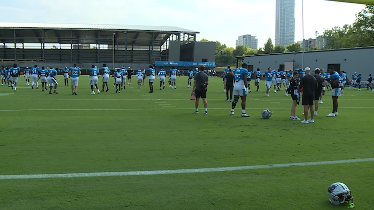 Panthers offense looks to learn from tough joint practice against Texans
