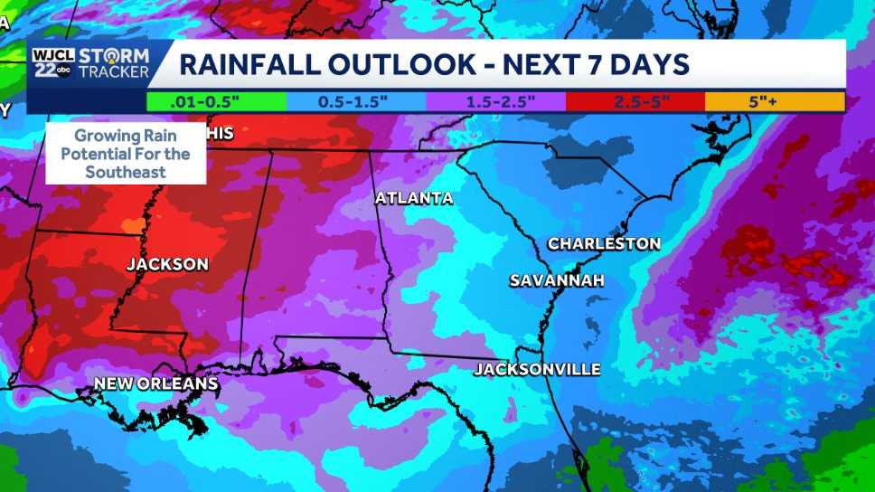 Slight cooldown and more rain chances in the forecast for Southeast GA ...
