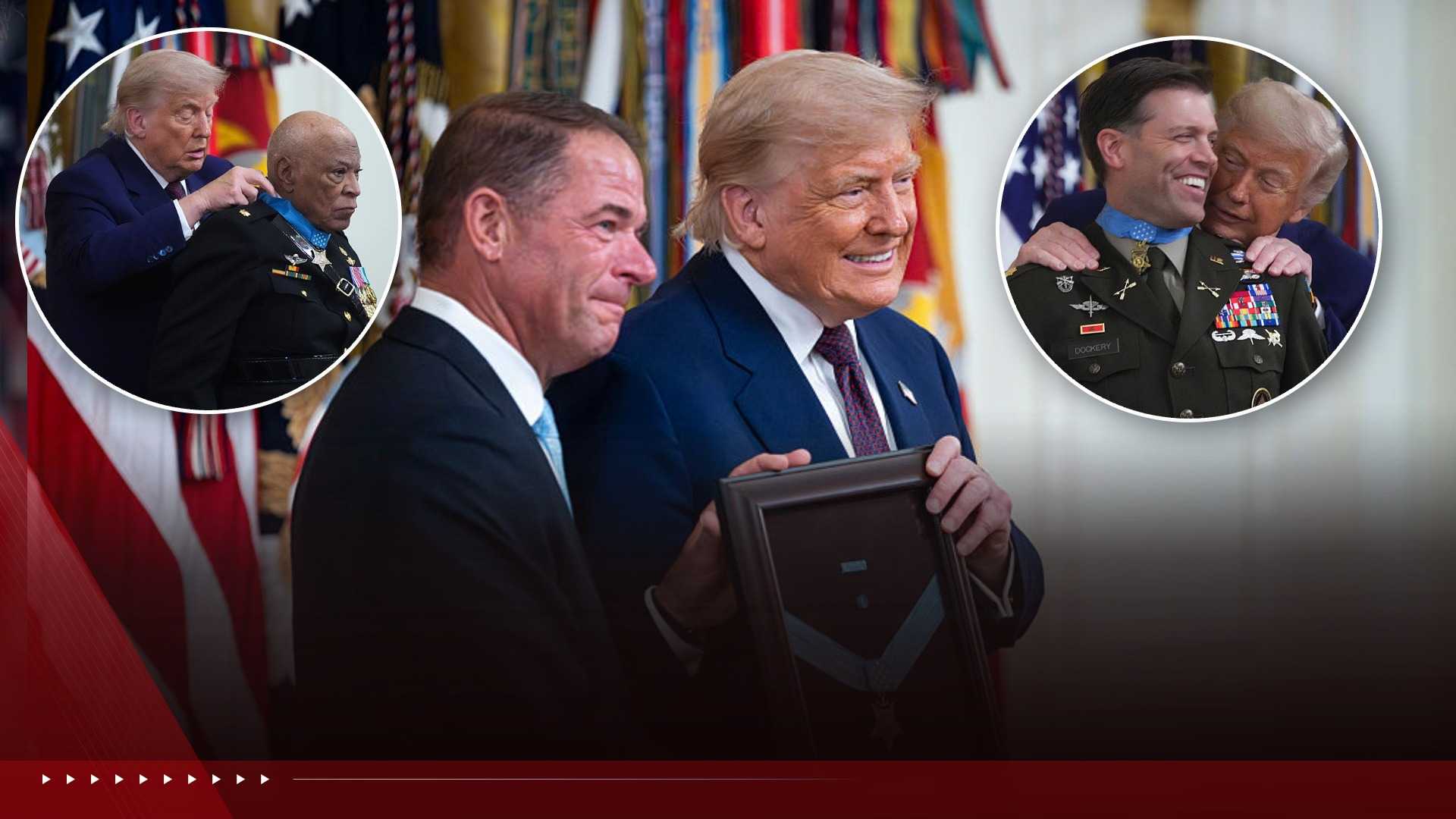 President Trump presents the Medal of Honor to 3 veterans for heroism in Vietnam and Afghanistan