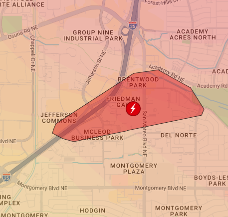 power outages pnm