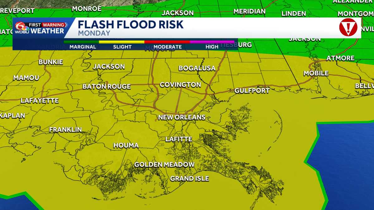 Flood risk increases in Louisiana