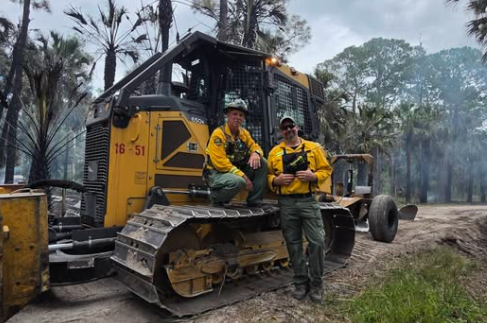 Brush fire was contained in Okeechobee County