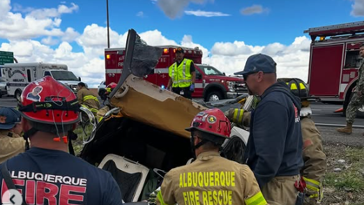 AFR rescues individual trapped in vehicle after rollover crash