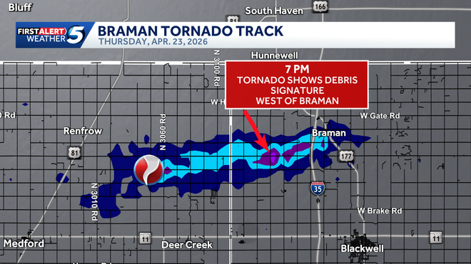 Oklahoma tornadoes: Looking at tracks in Enid and Braman