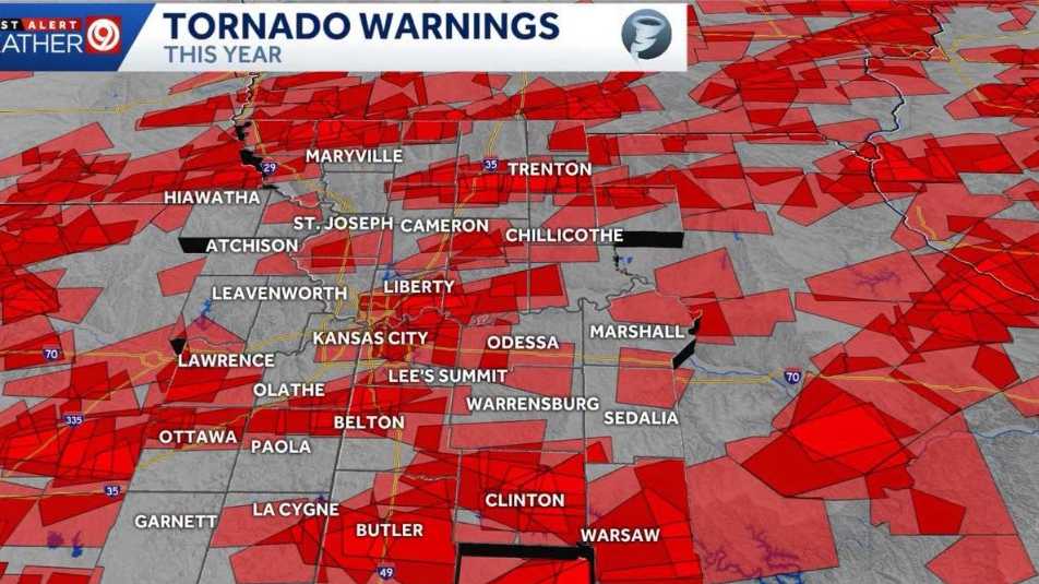 Kansas City weather: Nearly 90 tornado warnings issued in 2026 - KMBC