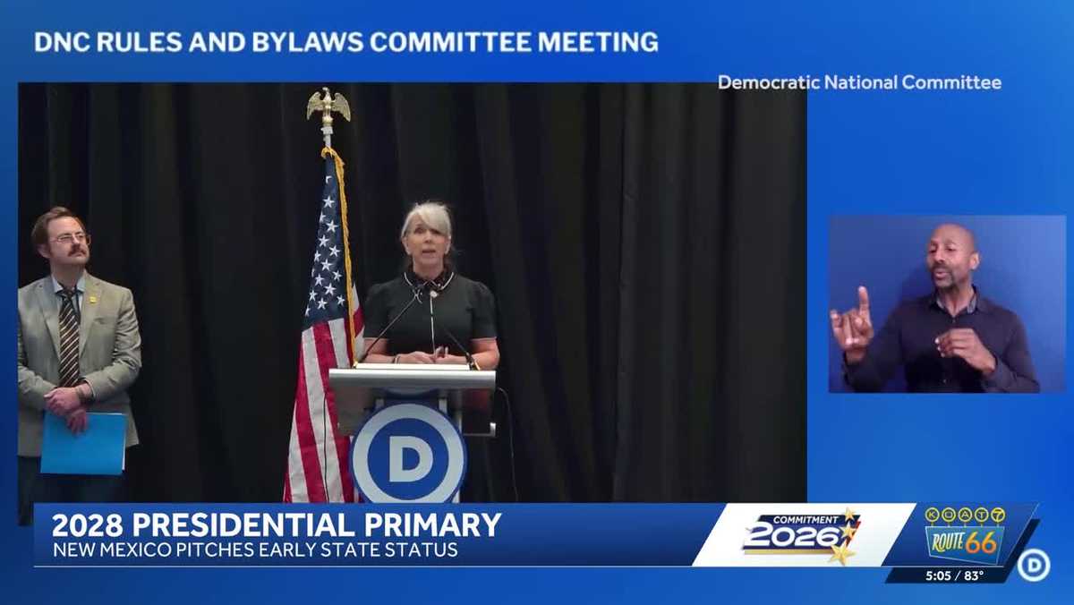 Gov. Lujan Grisham pitches New Mexico to be granted early status in 2028 presidential primary
