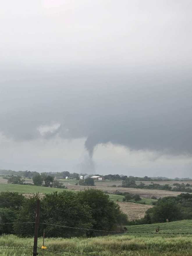 possible tornado during severe weather in nebraska