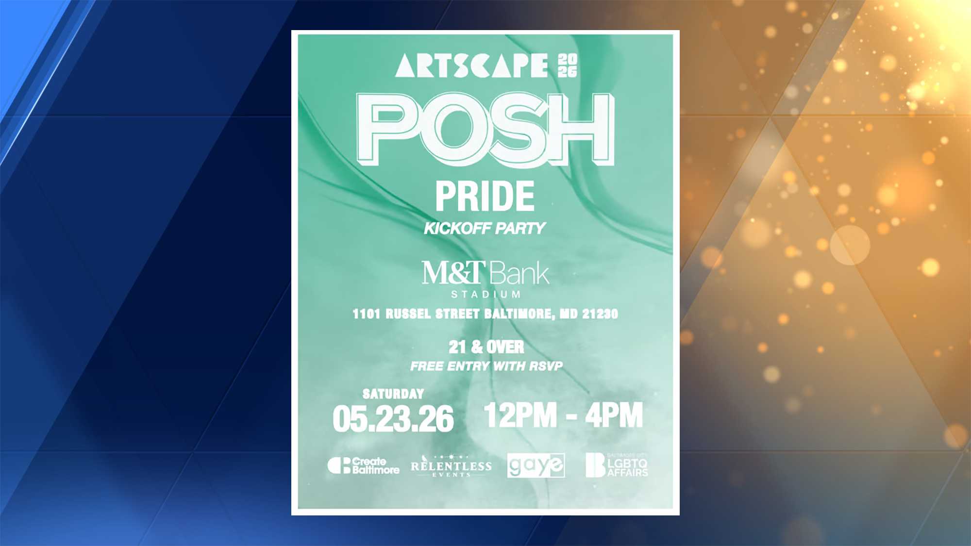 Baltimore going big for Artscape POSH Pride Kickoff Party