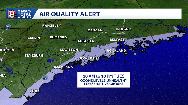 Hot and humid with isolated severe storms in Maine