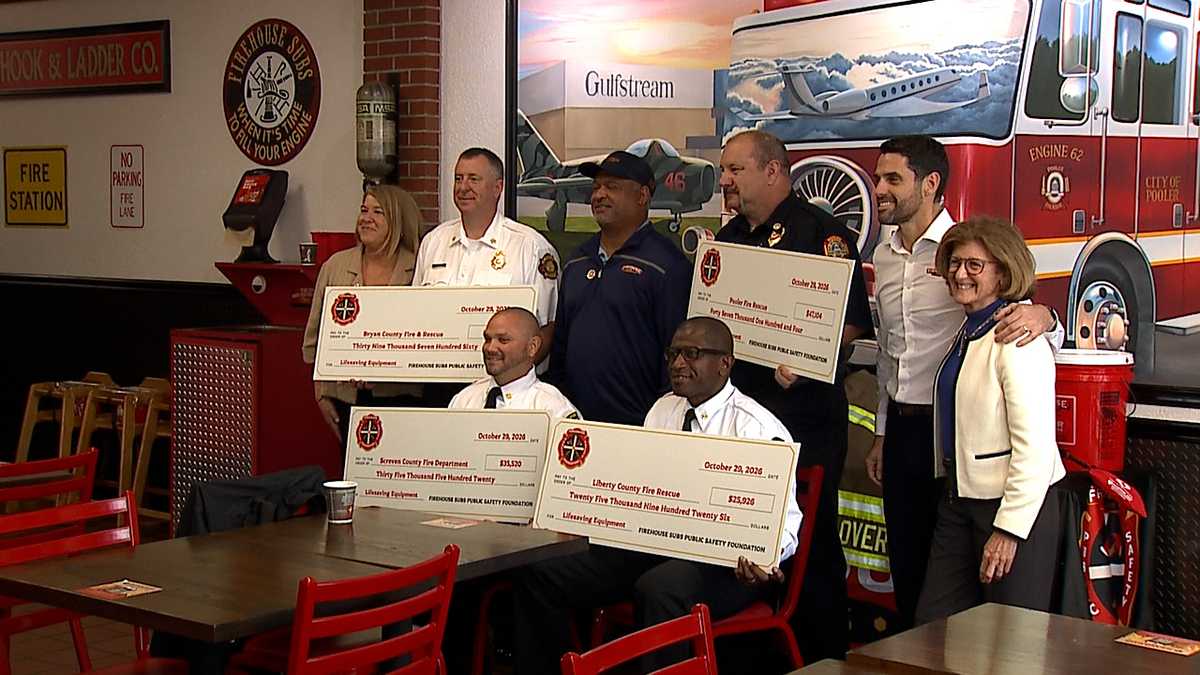 'This is absolutely incredible': Firehouse Subs donation