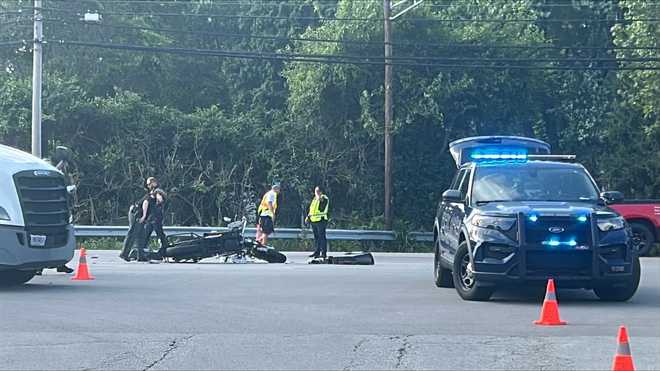 Motorcyclist flown to hospital after crash with car in Fairfield Township
