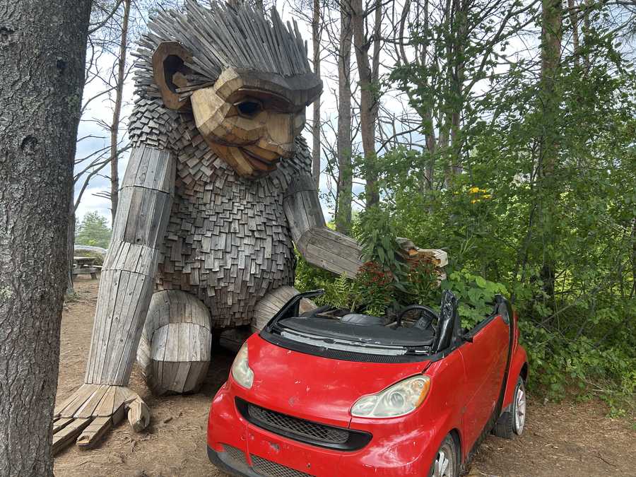 Thomas Dambo Trolls take over the Wild Center in Tupper Lake - WPTZ