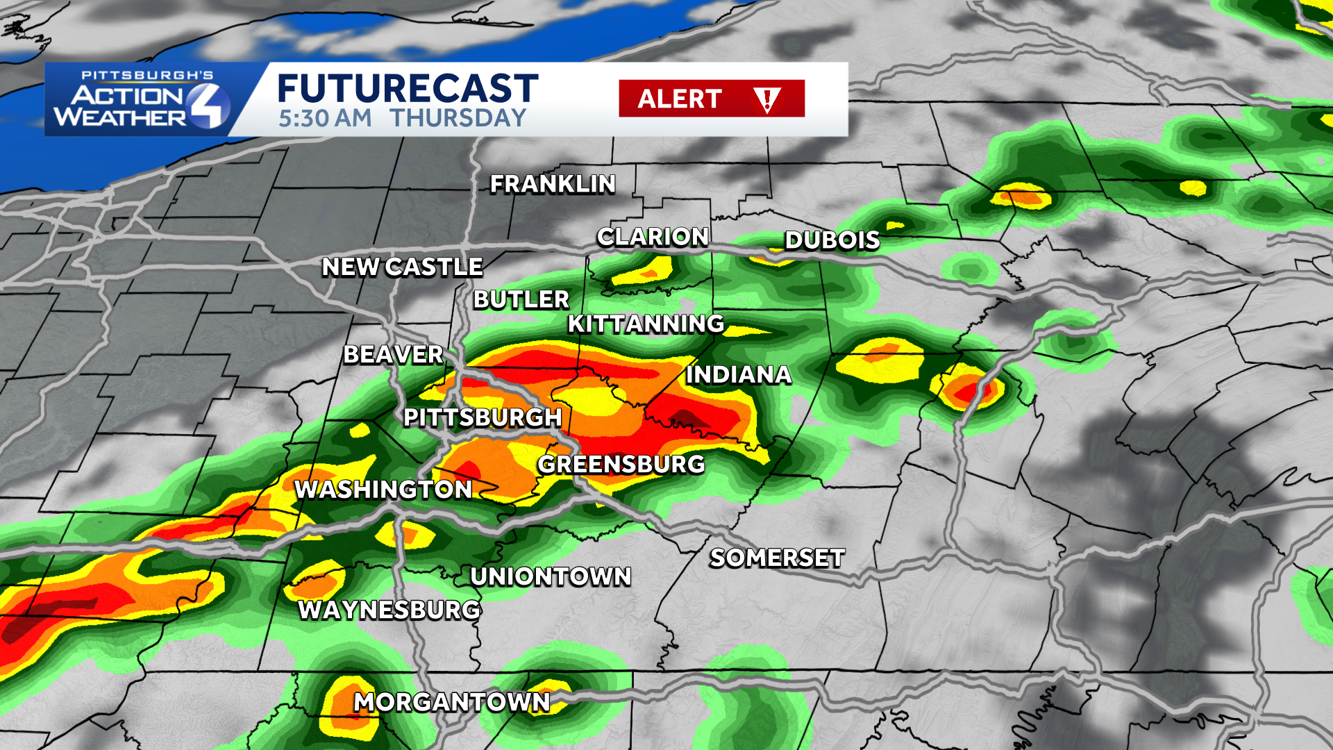 Storms return to Pennsylvania: Flash flooding, damaging winds - WTAE