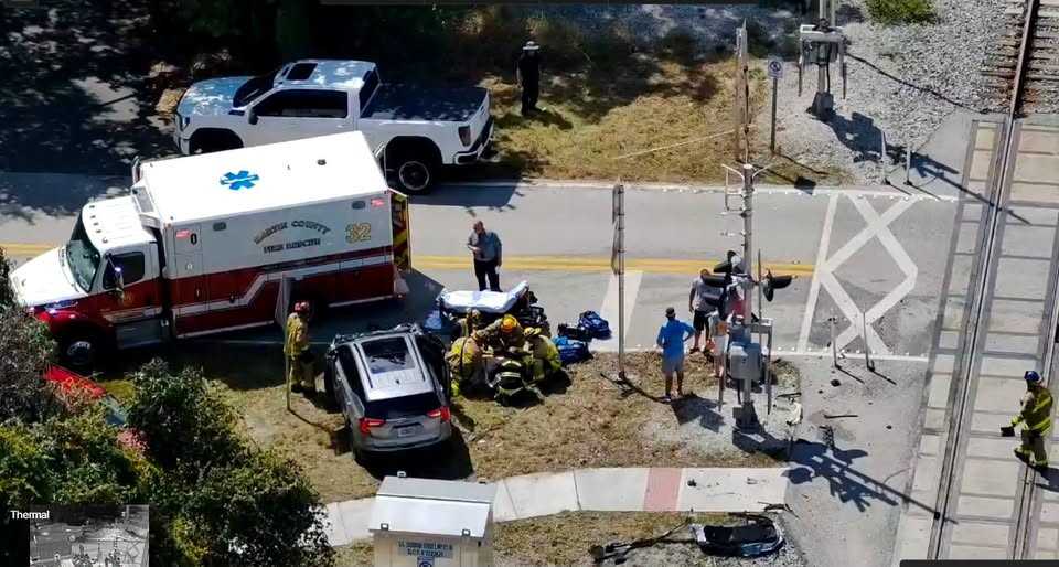 Brightline train and vehicle crash in Hobe Sound