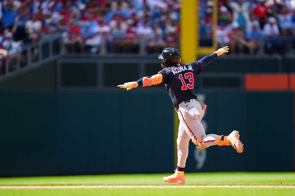 Acuña, Riley power Braves past Phillies 5-4 as Atlanta moves 5 games up over Philly in NL East