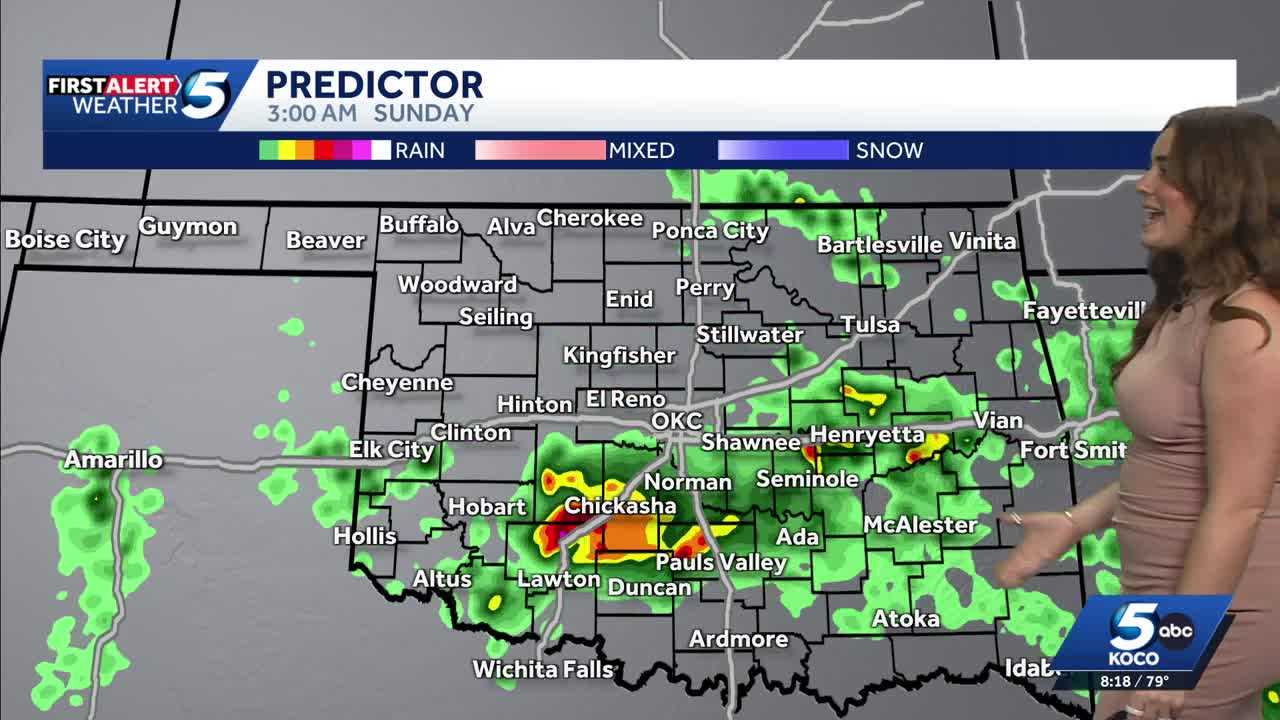 Severe thunderstorm watch issued for much of Oklahoma Saturday - KOCO