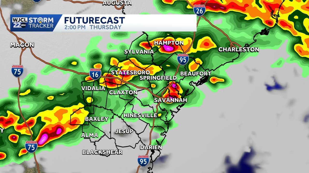 Savannah: Tracking Thursday thunderstorms - WJCL