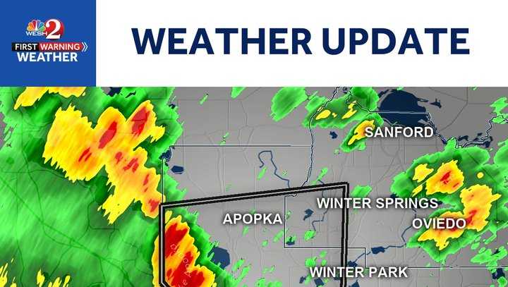 Strong storms moving across parts of Central Florida on Saturday