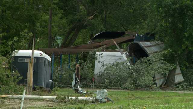 Strong storms leave behind damage in Trimble County