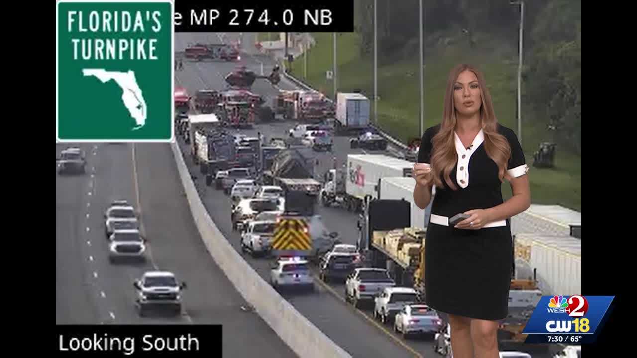 Person airlifted to hospital after crash on Florida's Turnpike at SR-50