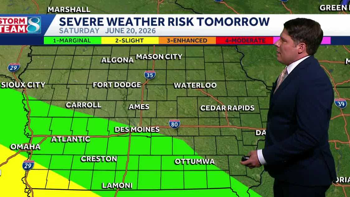 Iowa weather: Another nice day Saturday before showers and thunderstorms cool us down Sunday