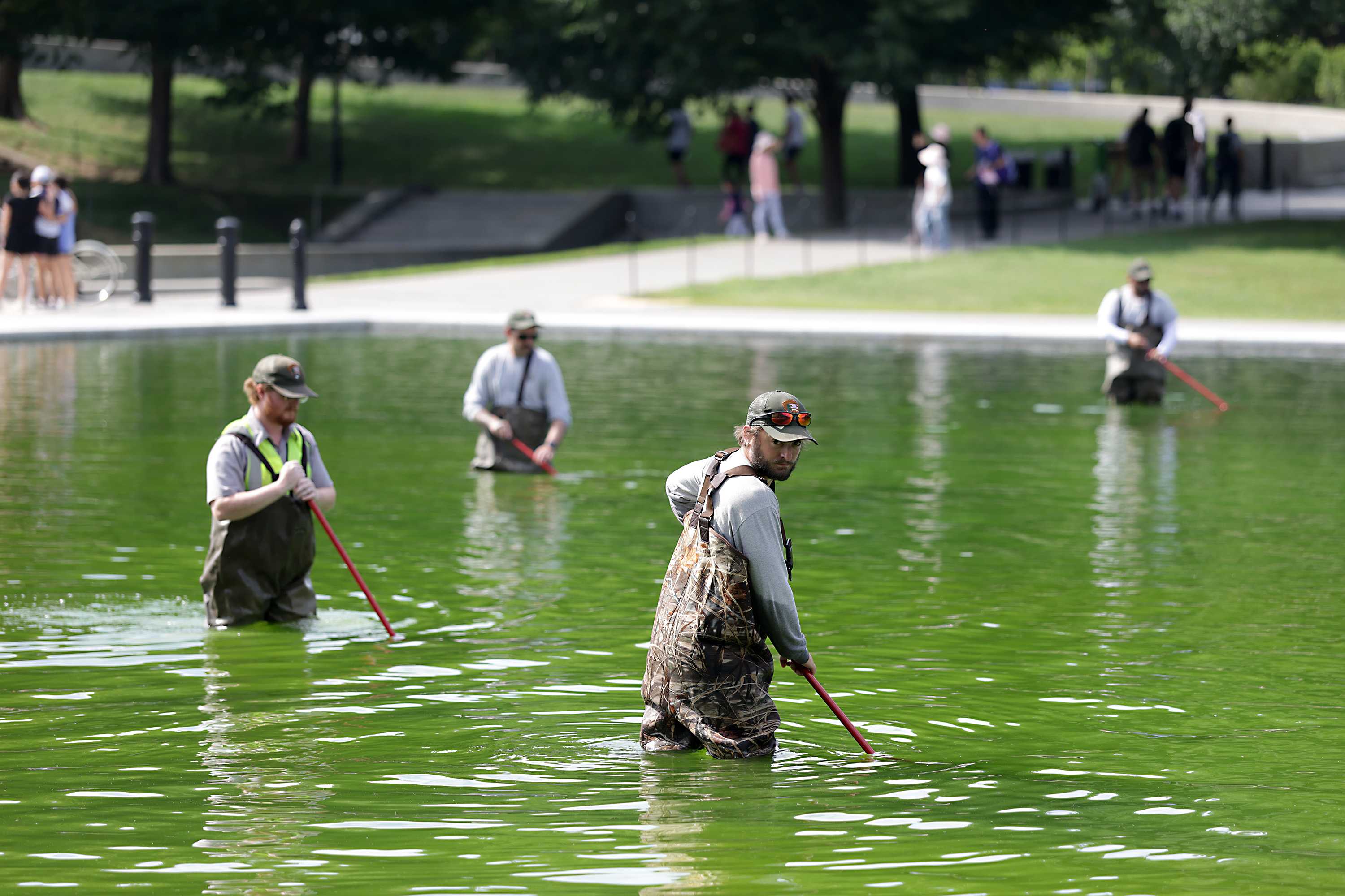 Was the Reflecting Pool vandalized? Here's what we know so far
