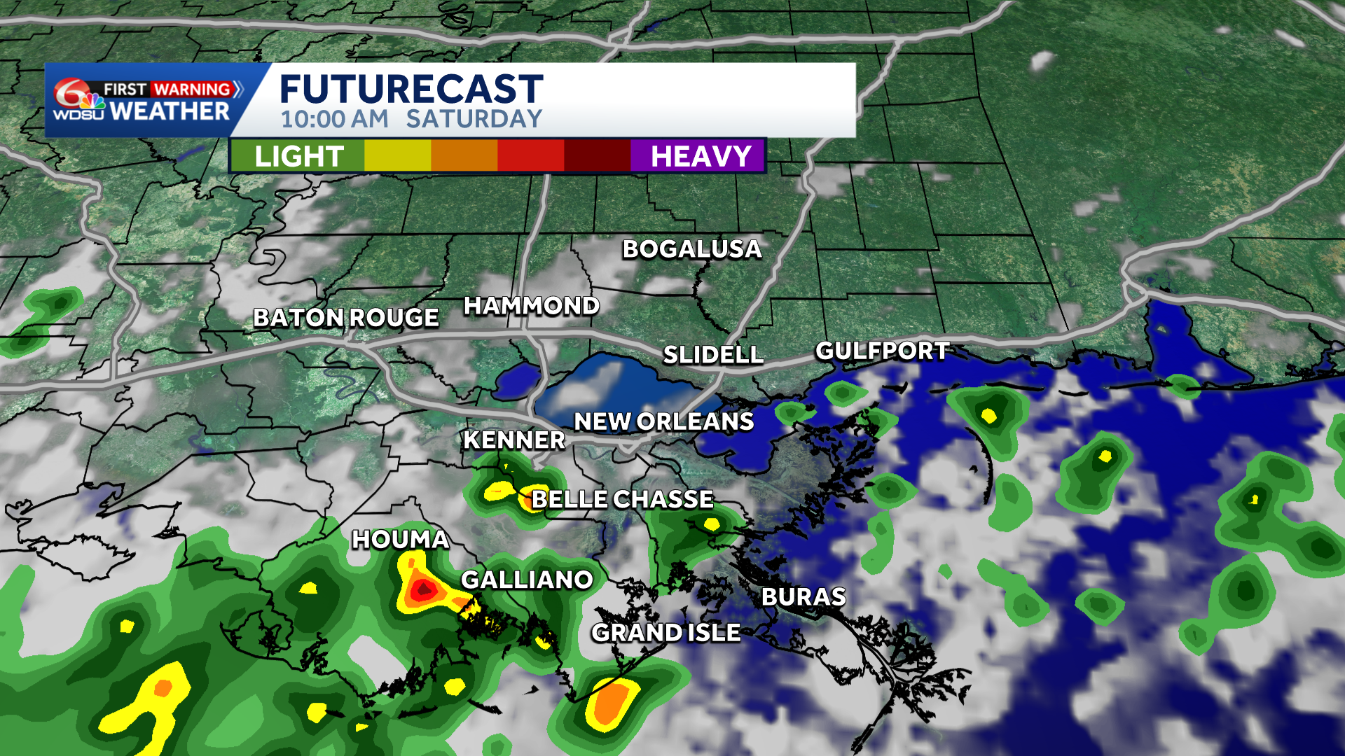 Showers and storms will be likely this weekend and early next week - WDSU