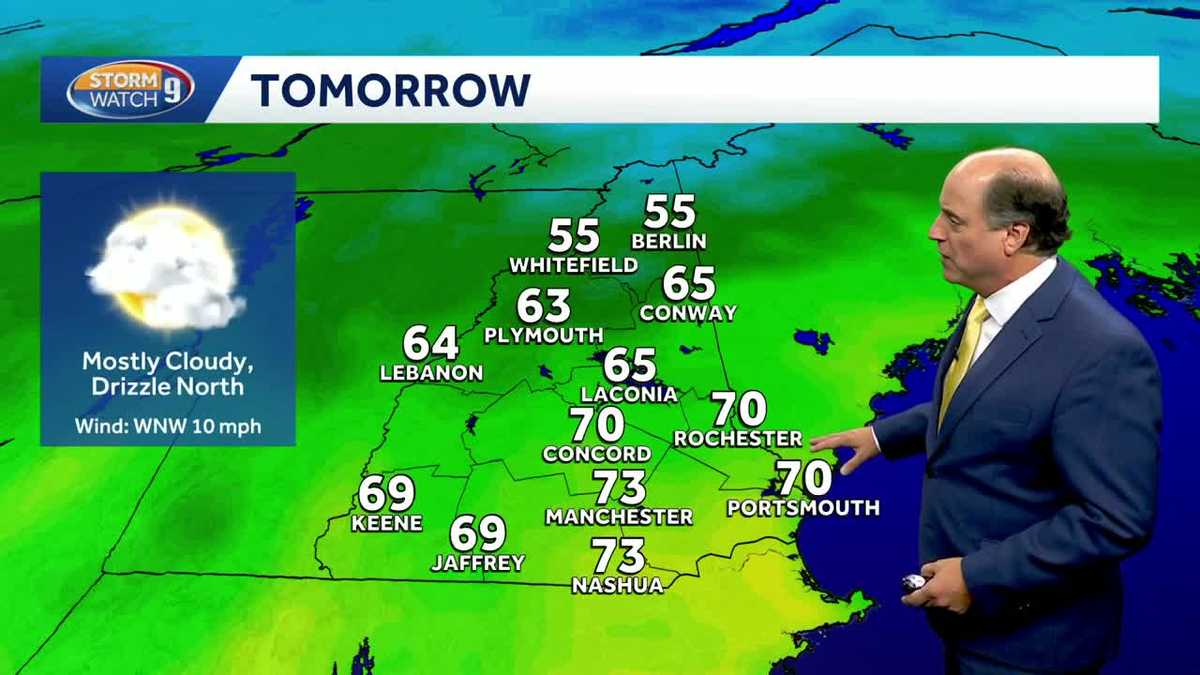 NH forecast video: Rain moves out overnight - WMUR
