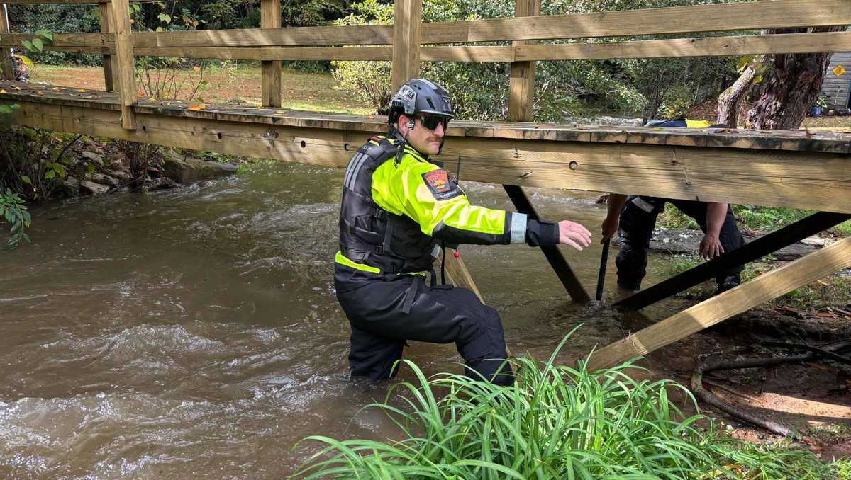 Swift water rescue teams save campers during NC flooding - WYFF