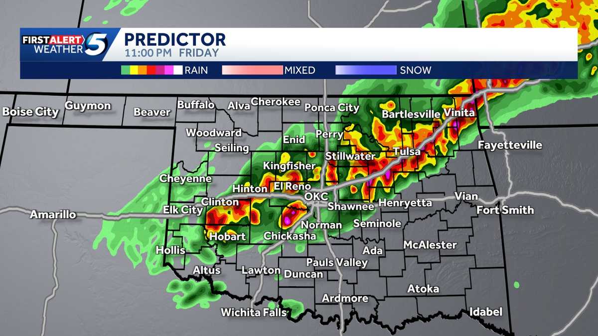 Oklahoma hour-by-hour forecast: When will we see severe storms?