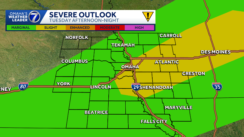 Omaha weather: High heat Tuesday, severe storms possible