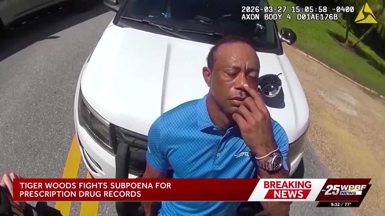 Tiger Woods challenges subpoena for prescription drug records after DUI charge