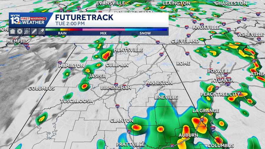 Alabama forecast: Rounds of rain, heavy storms bring a flood threat