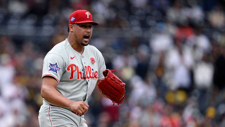 Schwarber hits MLB-leading 21st homer as Phillies beat Padres 3-0 behind Luzardo