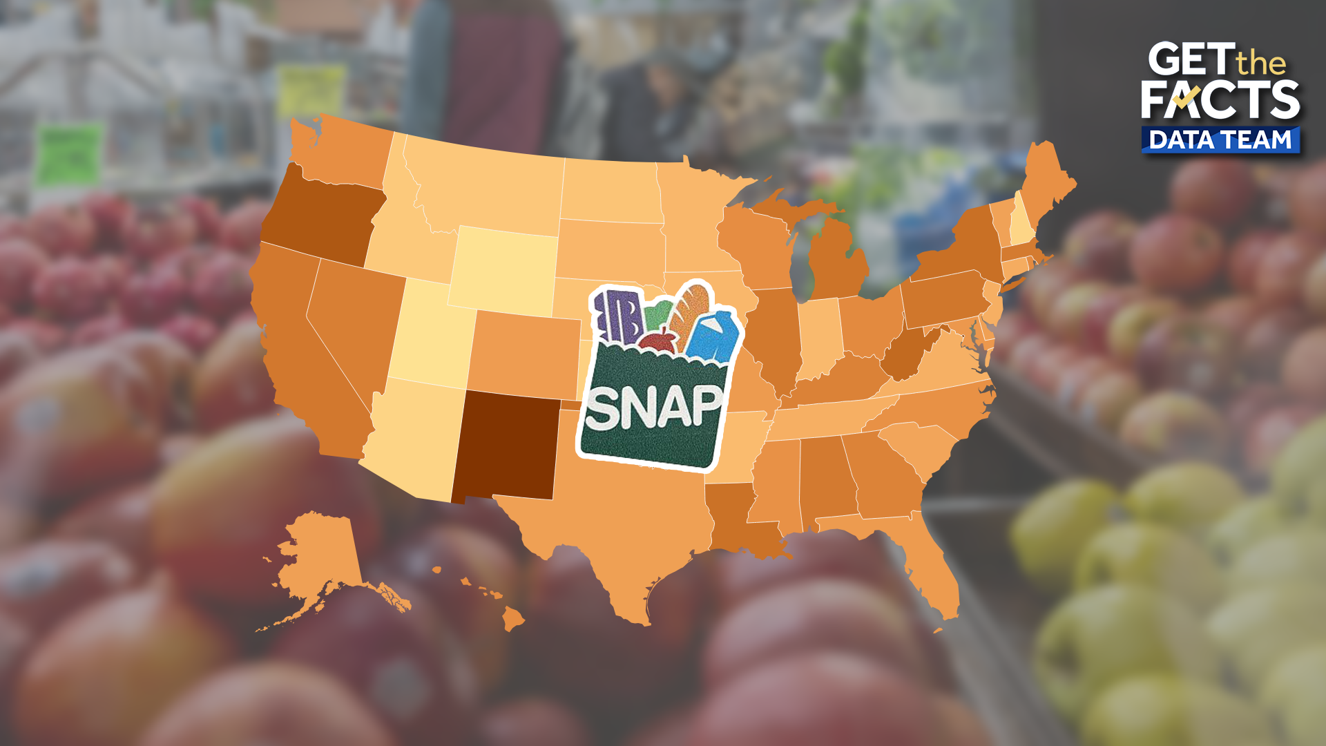Nearly every state in the US had declines in SNAP recipients