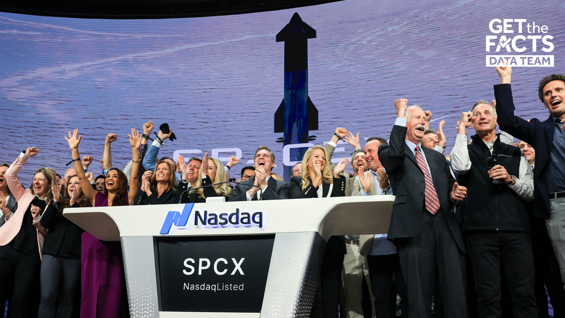 SpaceX’s $85.7 billion IPO dwarfs the first-day raises of Meta, AT&T and Nvidia
