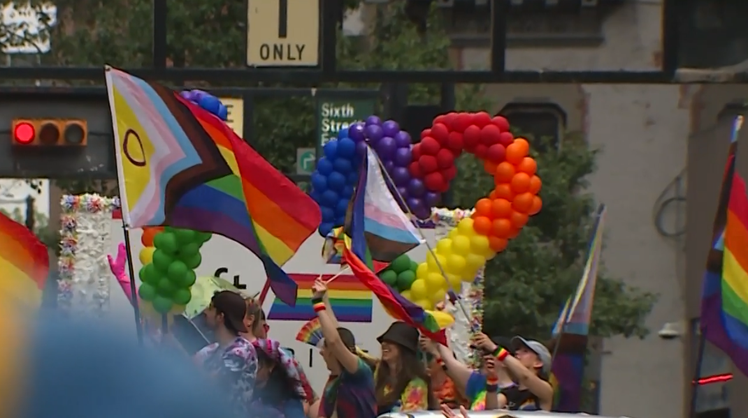 Thousands march through the streets of downtown Cincinnati in city's annual Pride parade