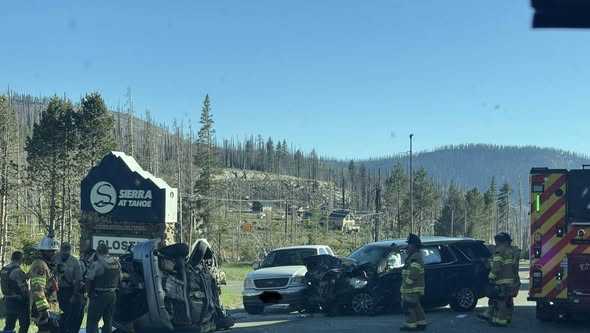 A man is dead after a crash in South Lake Tahoe, CHP says