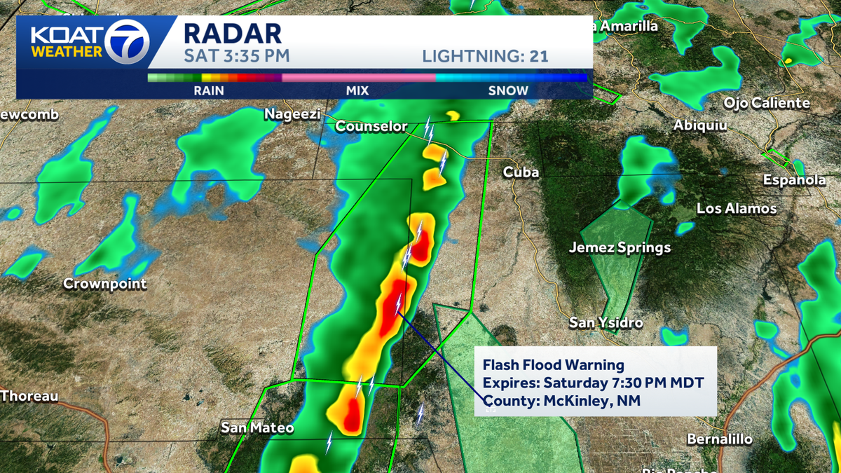 Life-threatening flash flood warnings issued across New Mexico