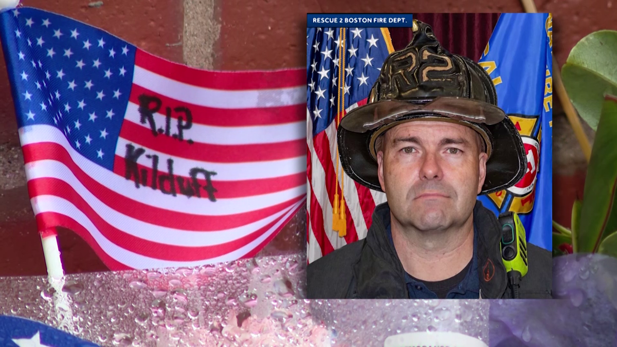 Massachusetts lowers flags for Boston firefighter Robert Kilduff Jr., a retired Marine