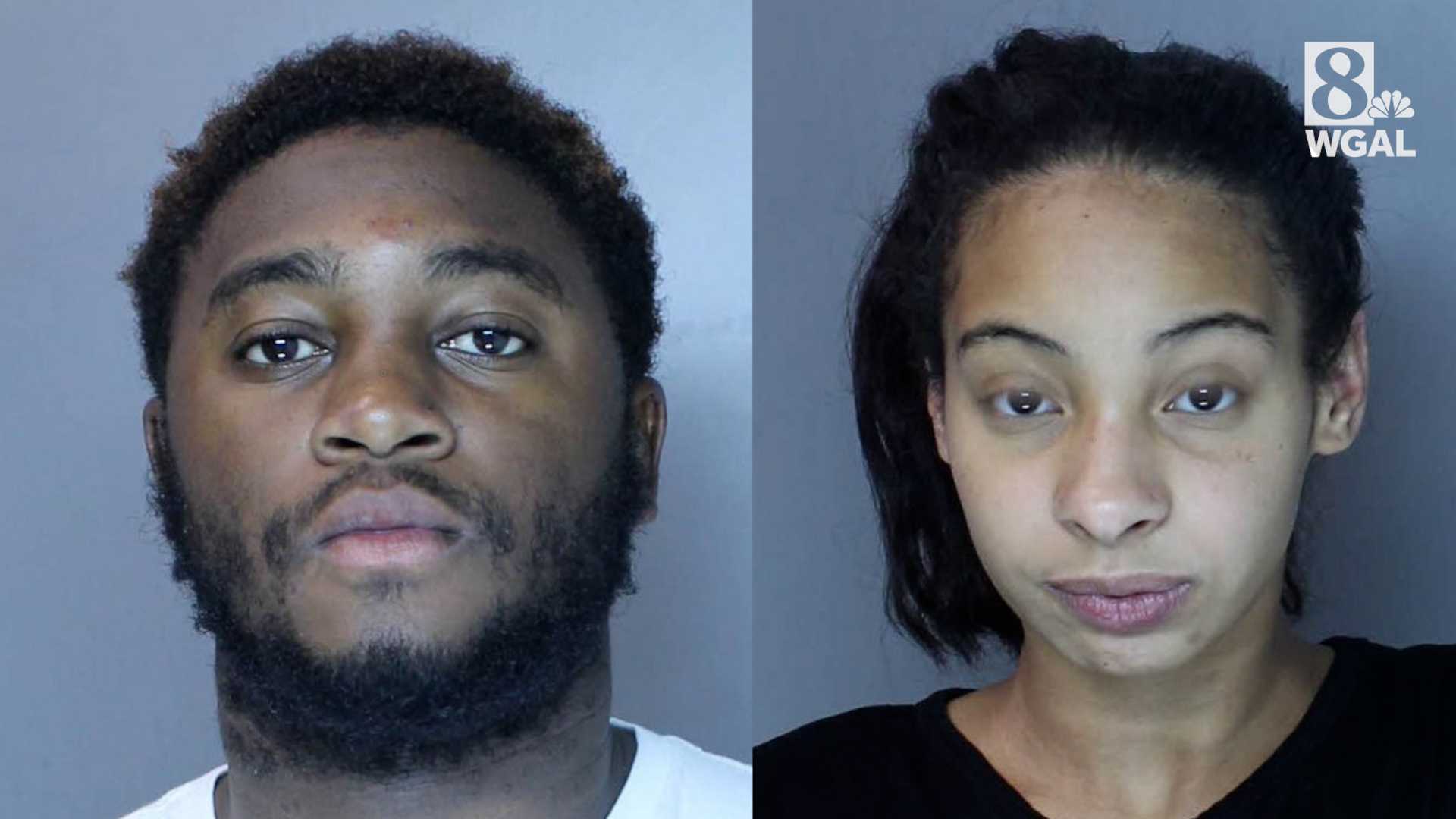 Two charged after victim shot in neck , Pa . officer injured during pursuit , police say