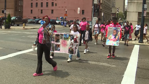 Family of 9-year-old girl killed in Silverton shooting walks to end gun violence
